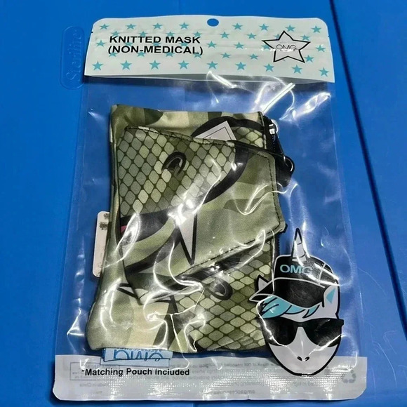 Snake mouth  Halloween kids face mask with pouch - Picture 2 of 10